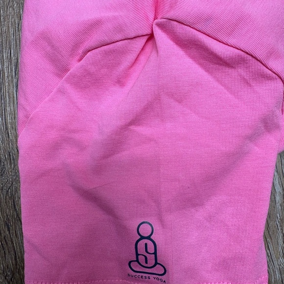 Hot Pink Crop Tee - Women’s Short Sleeve Top - Picture 3 of 6